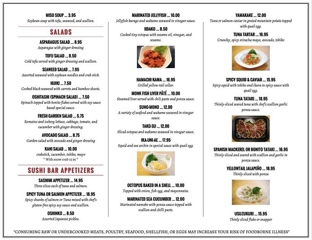 Kotobuki menu deals